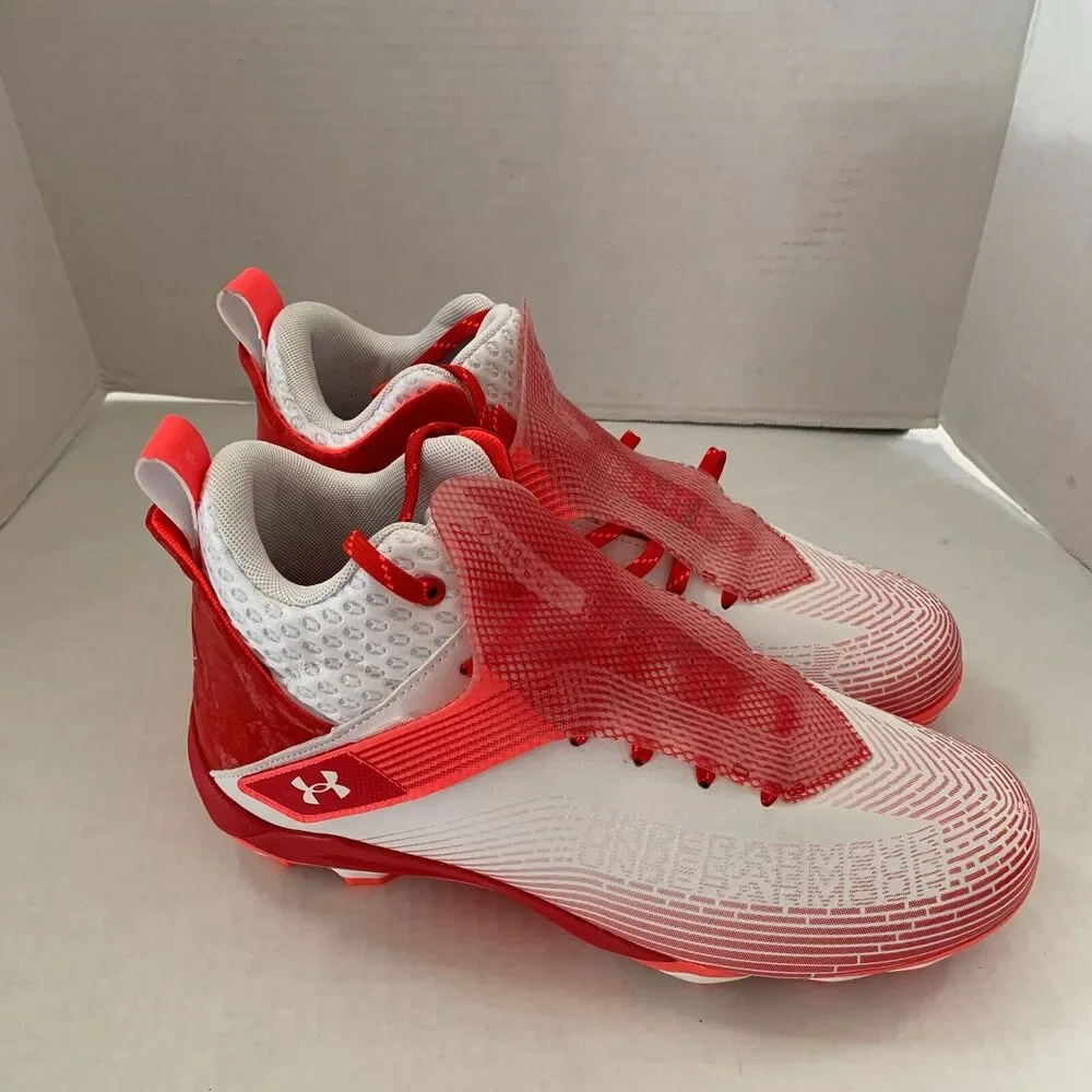 Under Armour Men's Size 12 Highlight Hammer MC Mid Football Cleats 3025085-100